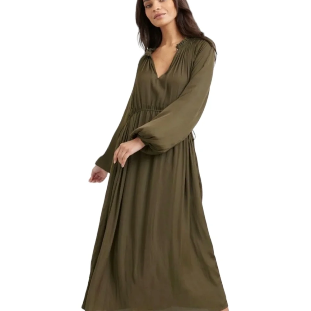 NWOT Modern Citizen Cypress Green Magdalena Dress Size 1X - Picture 1 of 4